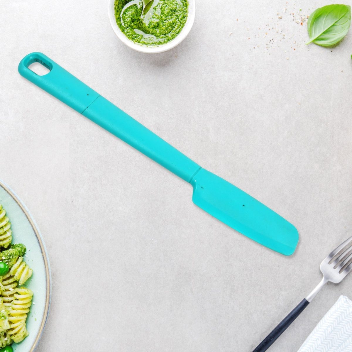 5373 SILICON NON-STICK HEAT RESISTANT KITCHEN Spatula Butter Knife Non-Stick Flexible Rubber Scrapers