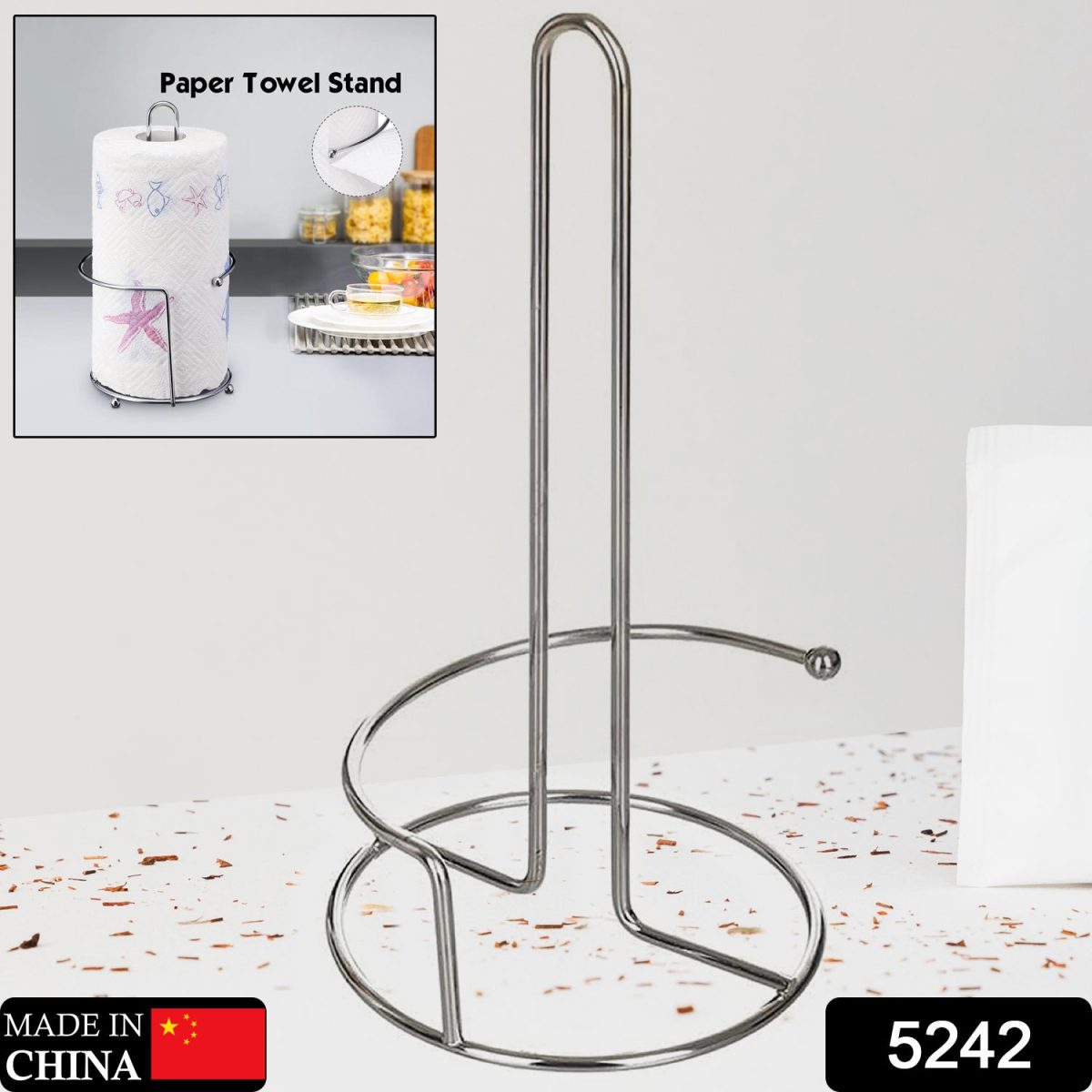 5242 Kitchen Roll Dispenser, Kitchen Napkin Roll Holder, Kitchen Paper Towel Tissue Holder