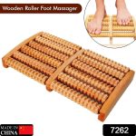 7262 Wooden Foot Massager Roller Reflexology Foot Massager for Increase Blood Circulation and Plantar Fasciitis Relieve Pain