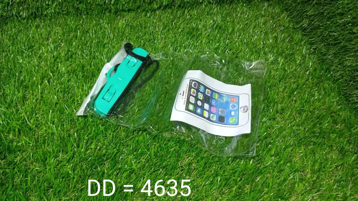 4635 Mobile Waterproof Sealed Transparent Plastic Bag/Pouch Cover for All Mobile Phones