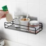 1764  Multipurpose Wall Mount Metal Bathroom Shelf and Rack for Home and Kitchen.