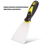 7479 Putty Knife Set with Soft Rubber Handle for Drywall, Putty, Decals, Wallpaper, Baking, Patching and Painting