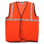 7438 Orange Safety Jacket For Having protection against accidents usually in construction area's.