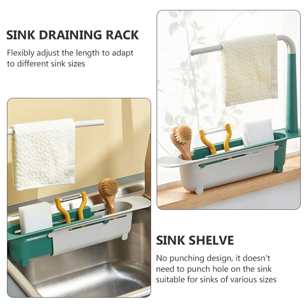 2370 Expandable Kitchen Drying Basket Rack for kitchen Use