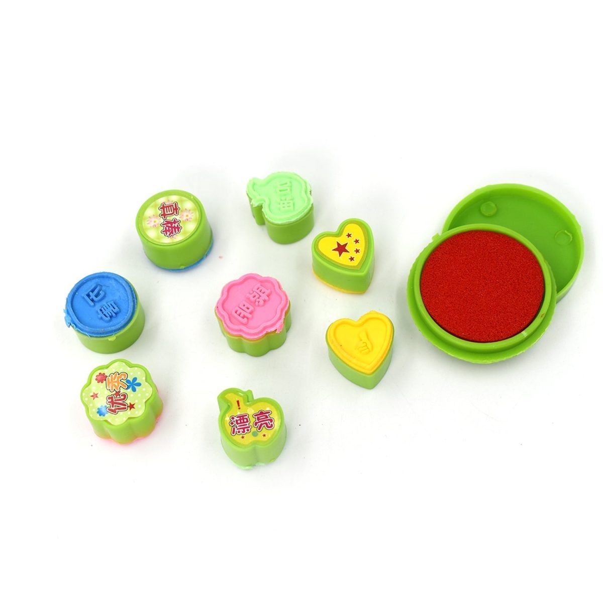 4806 9 Pc Stamp Set used in all types of household places by kids and childrens for playing purposes.