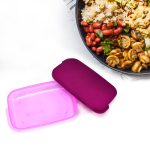 2453 Unbreakable Divine Leak Proof Plastic Lunch Box Food Grade Plastic BPA-Free 2 Containers with Spoon