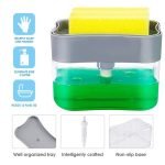 1485 Liquid Soap Dispenser on Countertop with Sponge Holder For Pet