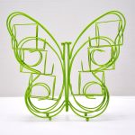 5126 Butterfly Shape Stainless Steel 6 Hole Glass Holder