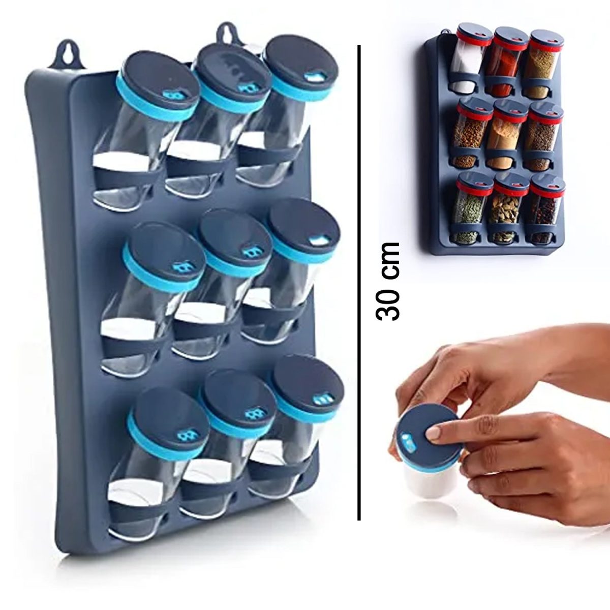 2575 Space Saver Spice Rack  9 Piece Spice Set