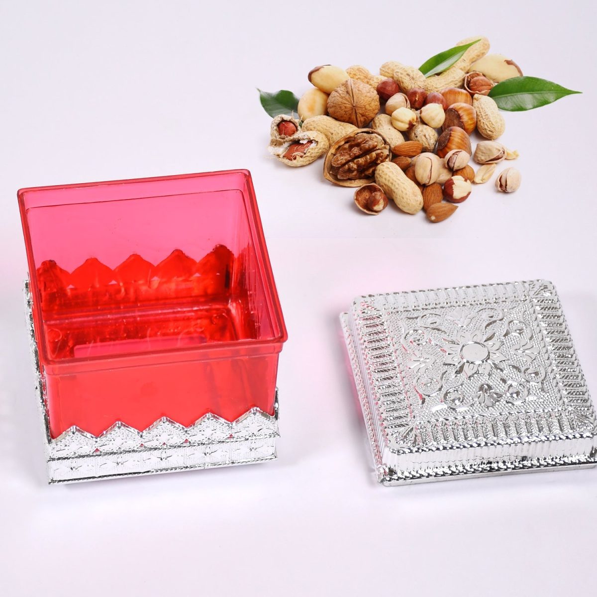 7129 RUBY DRYFRUIT STORAGE CONTAINER  ATTRACTIVE DESIGN BOX FOR HOME , GIFTING & KITCHEN USE