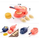 5302 Dumpling Press Mould for Gujiya , Ghughra , Momos Making, 2 in 1 Dumpling Maker Mould Machine, Kitchen Dumpling Making Tool