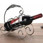 5114 Metal Wedding Party Spring Decor Wine Bottle Rack Standing Holder Copper Tone (stainless Steel)