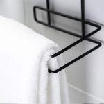 1760 Iron Black Coated Self Adhesive Wall Mounted Tissue/Toilet Paper Holder