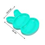 7101 Rabbit Shape Dish 6 pcs For Kids (multicolor)