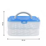 2643A Double Layer Premium 48 Grid Egg Storage Box for Egg Storage Container