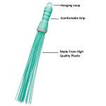 4024 Plastic Hard Bristle Broom for Bathroom Floor Cleaning and Scrubbing, Wet and Dry Floor Cleaning