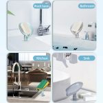 4831 Self Draining Soap Holder for Bathroom Leaf Shape Soap Dish Kitchen Soap Tray