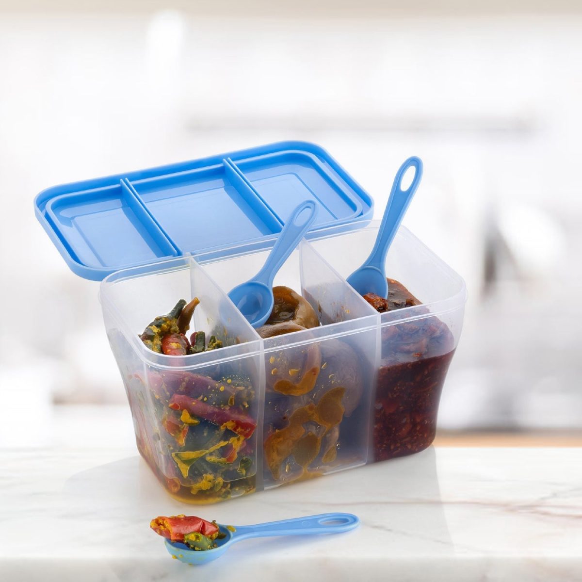 2625 Plastic Square Storage Organiser Container (750ML Capacity)