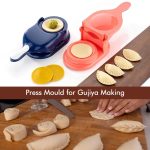 5302B Dumpling Skin Press Mould for Gujiya Ghughra Momos Making, 2 in 1 Dumpling Maker Mould Machine, Kitchen Dumpling