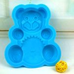 2682 Silicone Animal Mould Cake Mould Chocolate Soap Mould Baking Mould Soap Making Candle Craft (Animal Mould) (Set of 4)