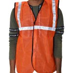 7438 Orange Safety Jacket For Having protection against accidents usually in construction area's.