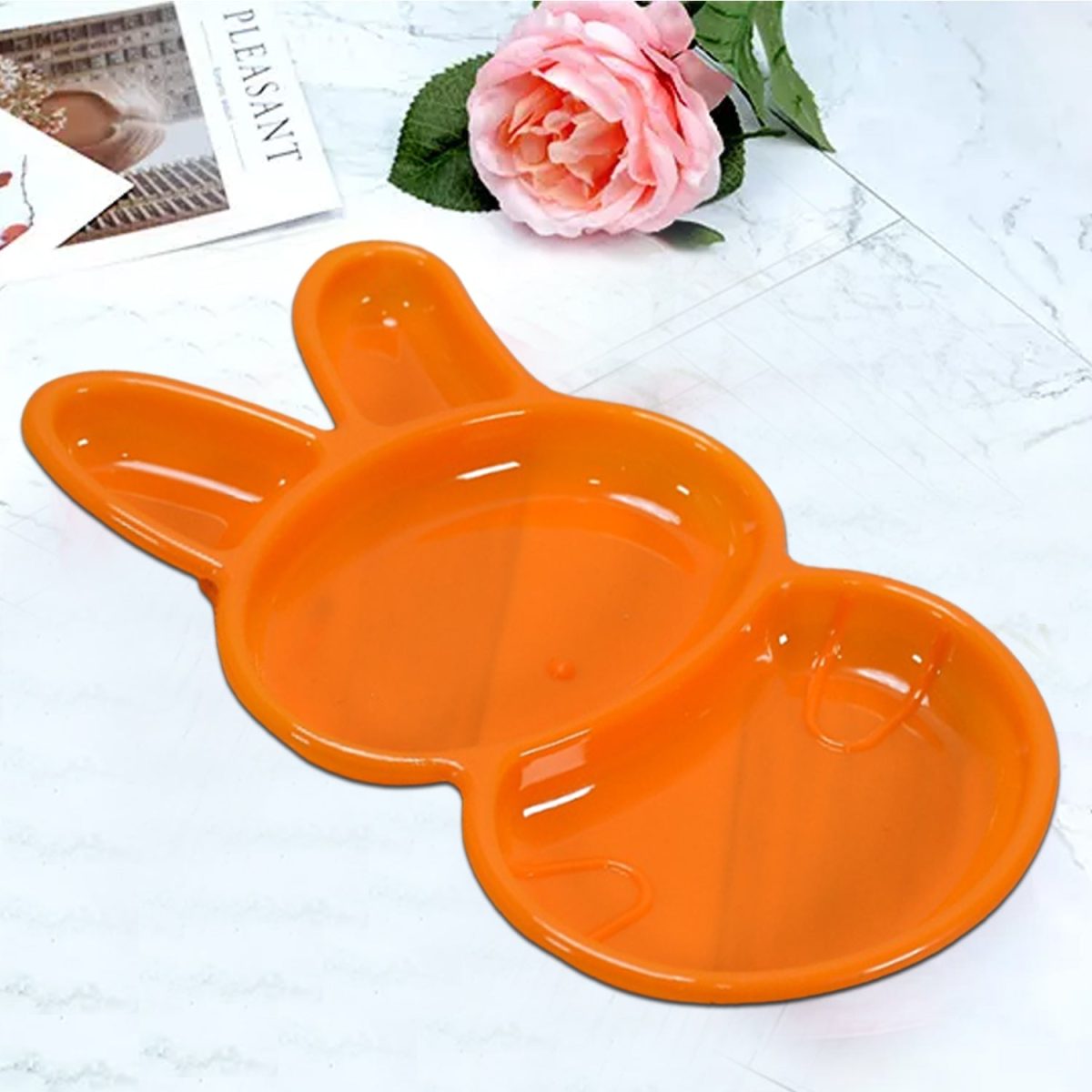 7101 Rabbit Shape Dish 6 pcs For Kids (multicolor)