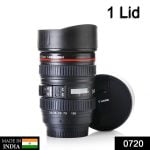 0720 Camera Lens Shaped Coffee Mug Flask With Lid