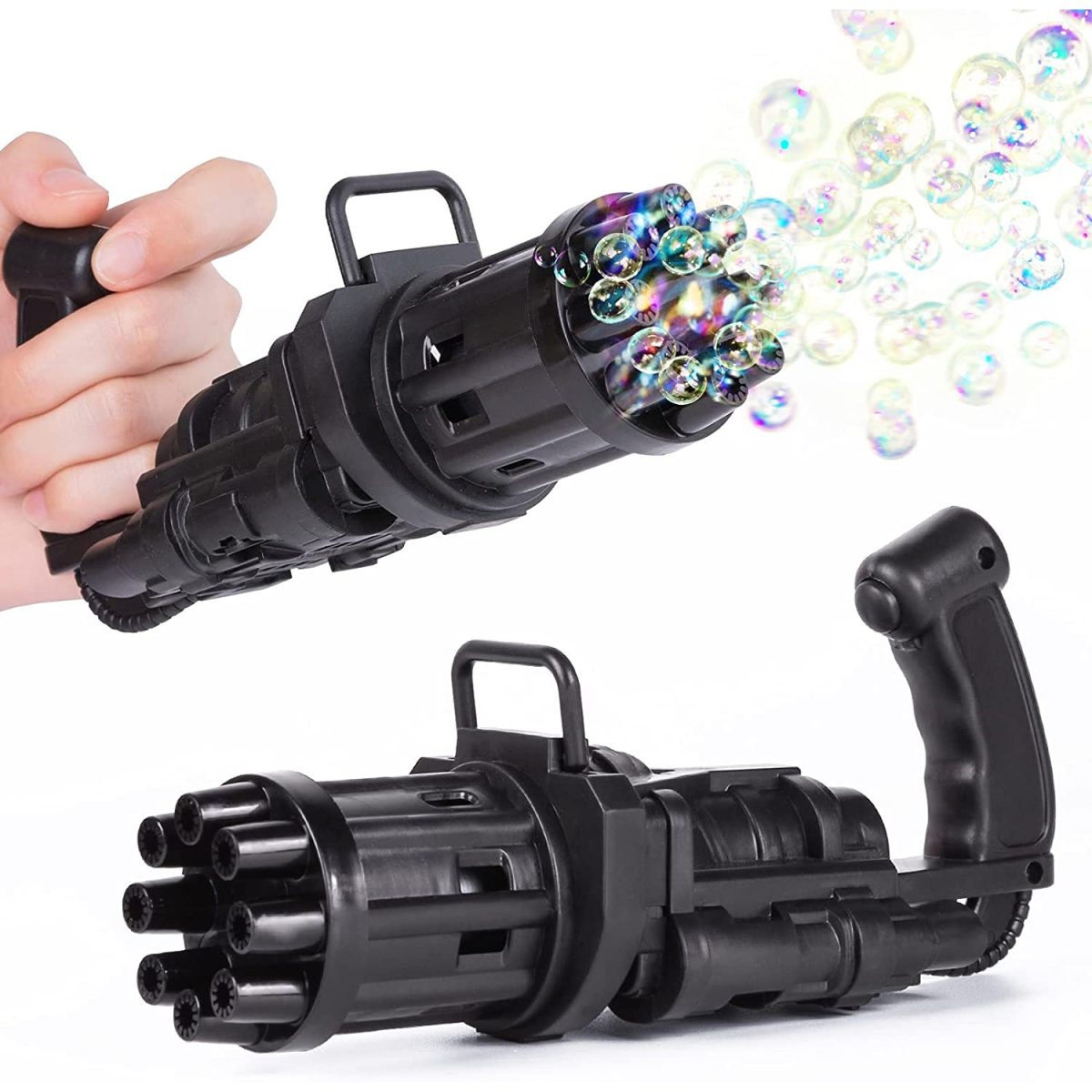 8028  8-Hole battery operated Bubbles Gun Toys for Boys and Girls