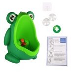 4034 Cute Forg Standing Potty Training Urinal for Boys Toilet with Funny Aiming Target