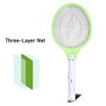 1724 Mosquito Killer Racket Rechargeable Handheld Electric Fly Swatter Mosquito Killer Racket Bat, Electric Insect Killer (Quality Assured) (with cable)