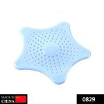 0829 Silicone Star Shaped Sink Filter Bathroom Hair Catcher Drain Strainers for Basin