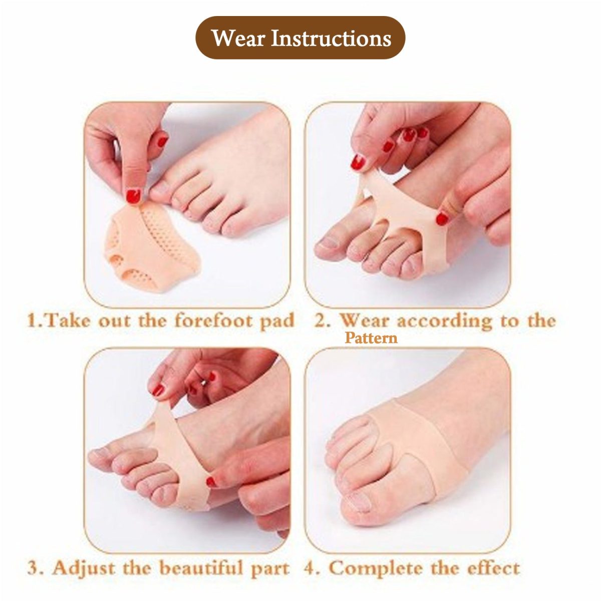 6257 SILICONE TIPTOE PROTECTOR AND COVER USED IN PROTECTION OF TOE FOR MEN AND WOMEN