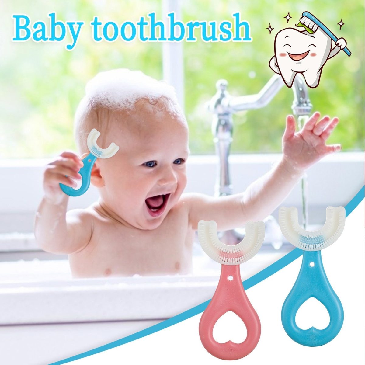 4774 Kids U S Tooth Brush used in all kinds of household bathroom places for washing teeth of kids, toddlers and children’s easily and comfortably.