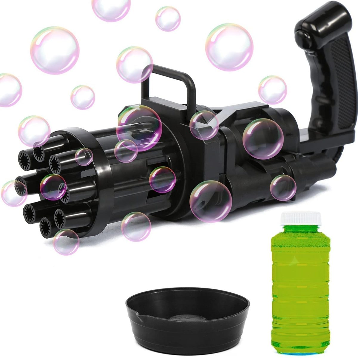 8028  8-Hole battery operated Bubbles Gun Toys for Boys and Girls