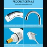 1684A Stainless Steel LED Digital Display Instant Heating Electric Water Heater Faucet Tap, Geyser