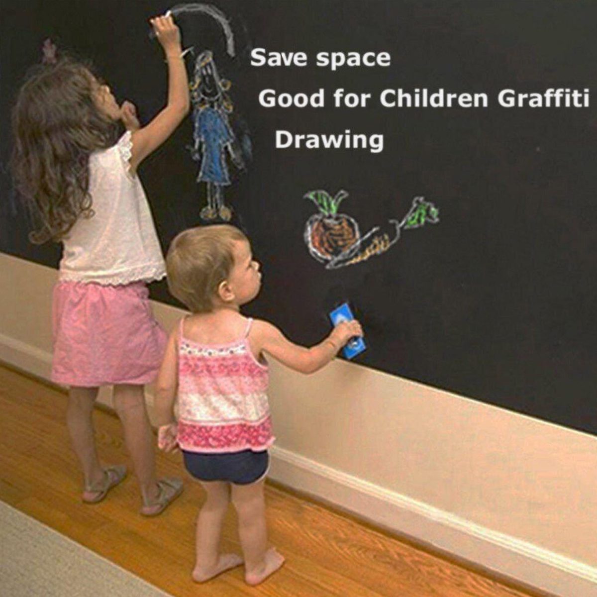 4038 Blackboard Erasable Wall Sticker Chalkboard Sticker Removable Blackboard Wall Stickers Mural for Kids Room