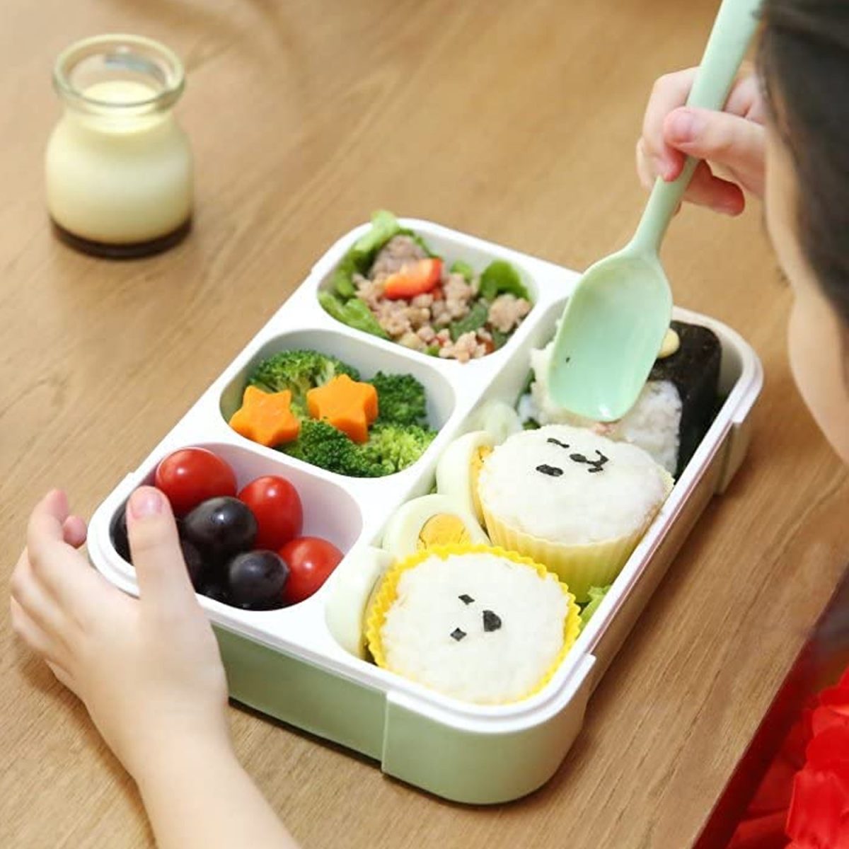 5212 Lunch Box 4 Compartment With Leak Proof Lunch Box For School & Office Use