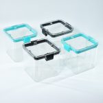 2763 4Pc Square Container 700Ml Used For Storing Types Of Food Stuffs And Items.