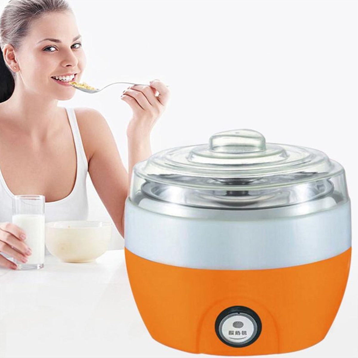 Electronic Yogurt Maker, Automatic Yogurt Maker Machine 1L Yoghurt DIY Tool Plastic Container for Home Use