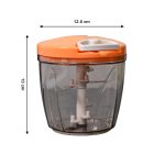 2065 6 BLADE 2IN1 MANUAL FOOD CHOPPER, COMPACT & POWERFUL HAND HELD VEGETABLE CHOPPER (1000Ml)