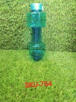 754_Dumbbell Water Bottle (750 ml) Gym Water Bottle