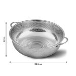 2914 Stainless Steel Rice Vegetables Washing Bowl Strainer Collapsible Strainer.