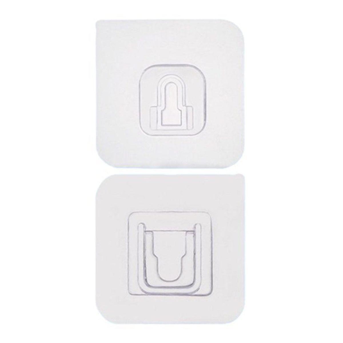 1742 Magic Adhesive Plastic Wall Hooks Heavy Duty Hooks (Pack of 20)