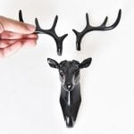 1743 Deer Head Self Adhesive Wall Door Hook Hanger