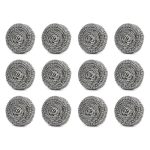 2388 Round Shape Stainless Steel Ball Scrubber (Pack of 12)