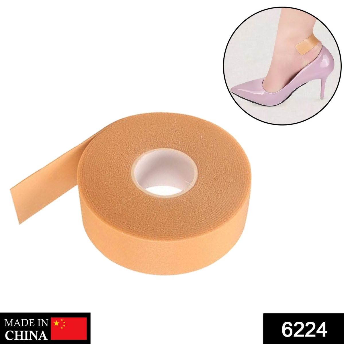 6224  Anti-Wear Foam Cotton Heel Sticker Tape Patch Blister Plaster Waterproof First Aid Blister Pedicure Pad Foot Care Insole