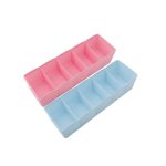 235 5-Compartments Socks/Handkerchief/Underwear Storage Box Socks Drawer Closet Organizer Storage Boxes (pack of 2)