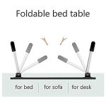 7858 FOLDABLE BED STUDY TABLE PORTABLE MULTIFUNCTION LAPTOP TABLE LAPDESK FOR CHILDREN BED FOLDABLE TABLE WORK OFFICE HOME WITH TABLET SLOT & CUP HOLDER