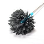 4021 Cobweb Brush With Stainless Steel Strong Long Extendable Handle for Dusting, Ceiling Cobweb Cleaning, Brush for Lights, Fans & Webs Cleaning for Home/Kitchen