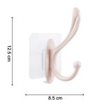 4687 Self Adhesive Plastic Wall Hook for Home